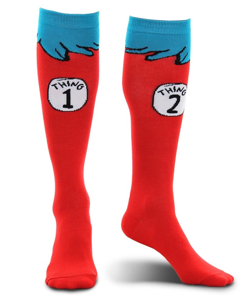 Picture of Dr. Seuss Thing 1&2 Adult Unisex Socks