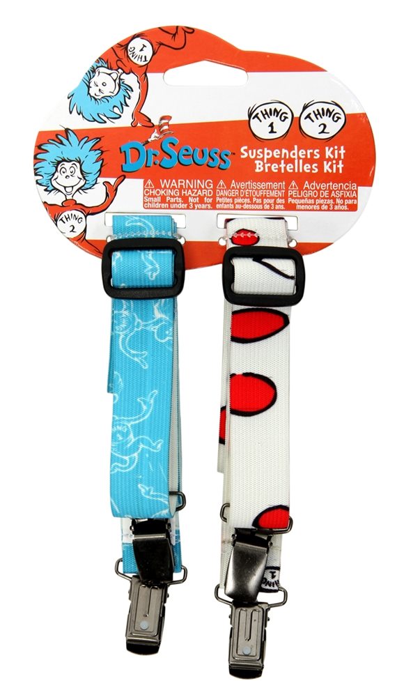 Picture of Dr. Seuss Thing 1&2 Mismatched Suspenders