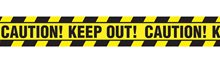 Picture of Yellow Keep Out Caution Tape 20ft