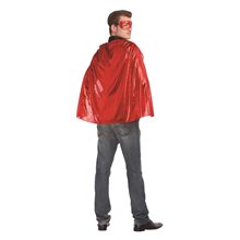 Picture of Metallic Reversible Adult Cape & Mask Set (More Colors)