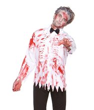 Picture of Bloody Prom Zombie Adult Mens Shirt