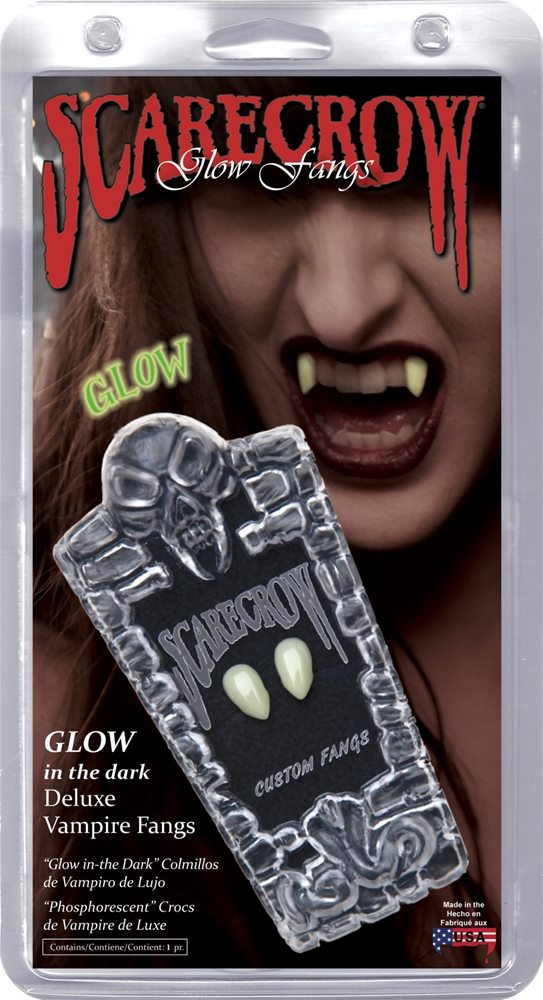Picture of Small Deluxe Glow in the Dark Vampire Fangs