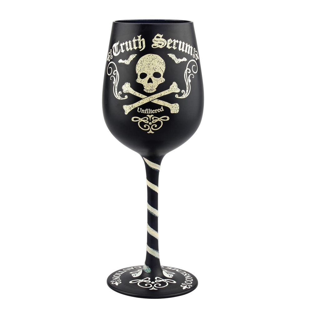 Picture of Skull & Bones Truth Serum Wine Glass 15oz
