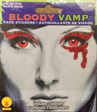 Picture of Bloody Vamp Face Tattoo