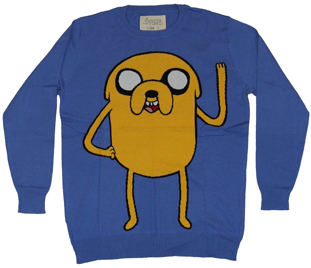 Picture of Adventure Time Jake Adult Mens Knit Sweater