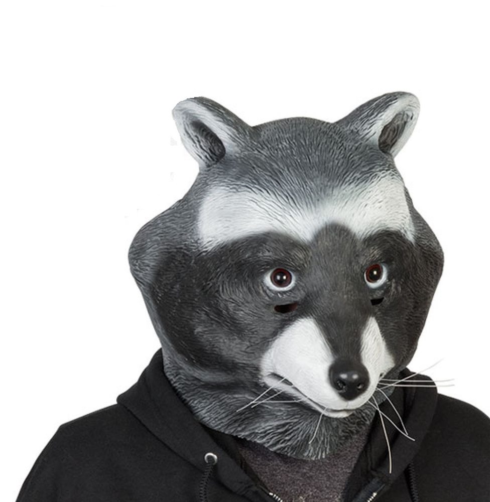 Picture of Raccoon Adult Latex Mask