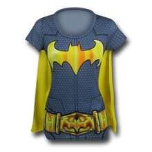 Picture of Batgirl Suit Up Juniors T-Shirt with Cape