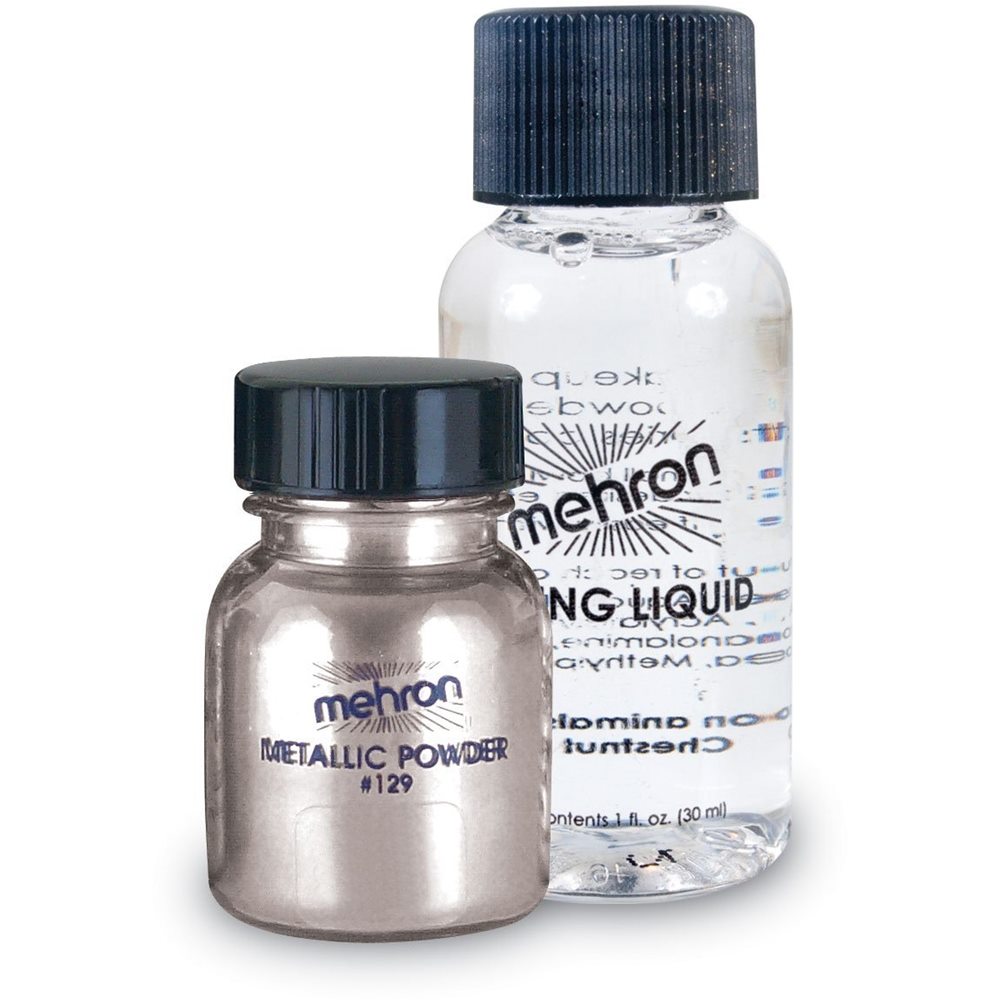 Picture of Mehron Metallic Powder with Mixing Liquid 1 oz (More Colors)