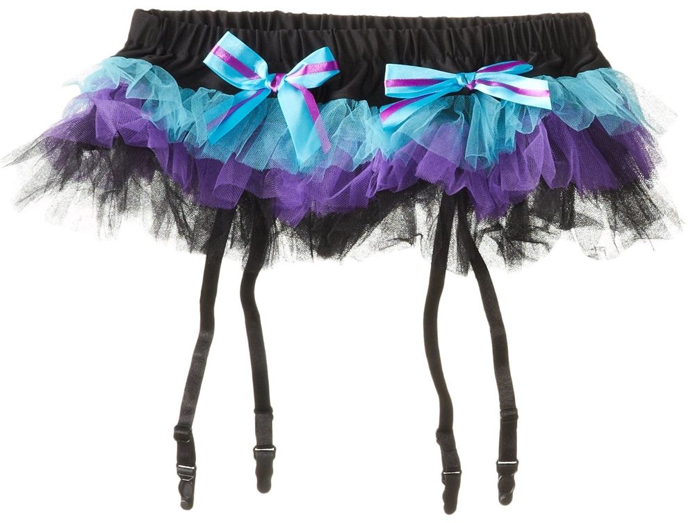 Picture of Mini Turquoise & Purple Petticoat with Garters