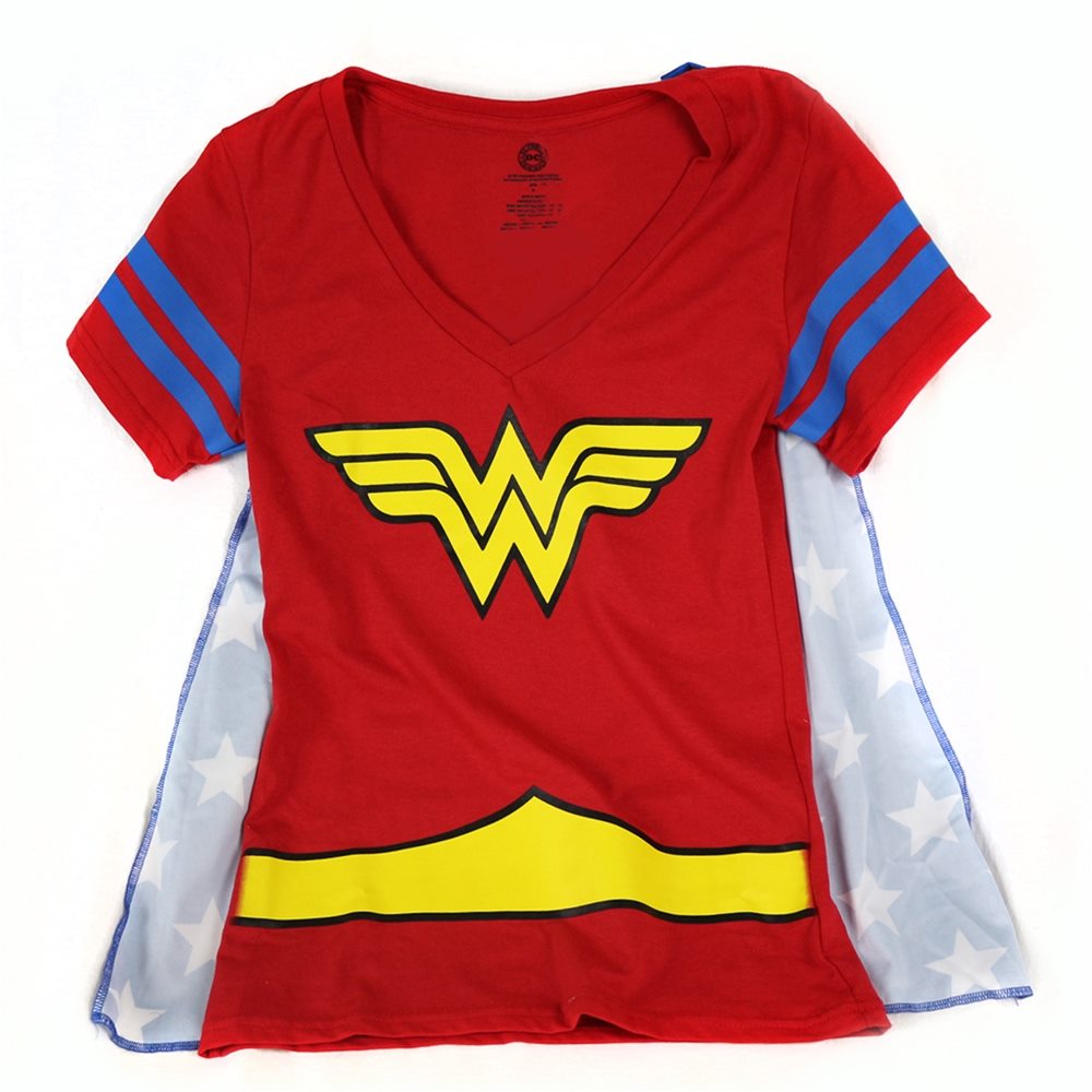 Picture of Wonder Woman V-Neck Adult Womens T-Shirt 