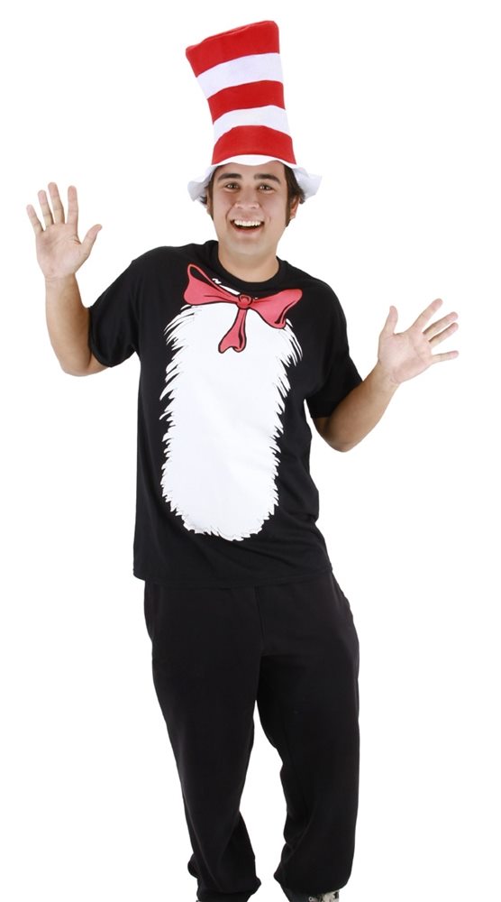 Picture of Dr. Seuss Cat in the Hat Adult T-Shirt Kit