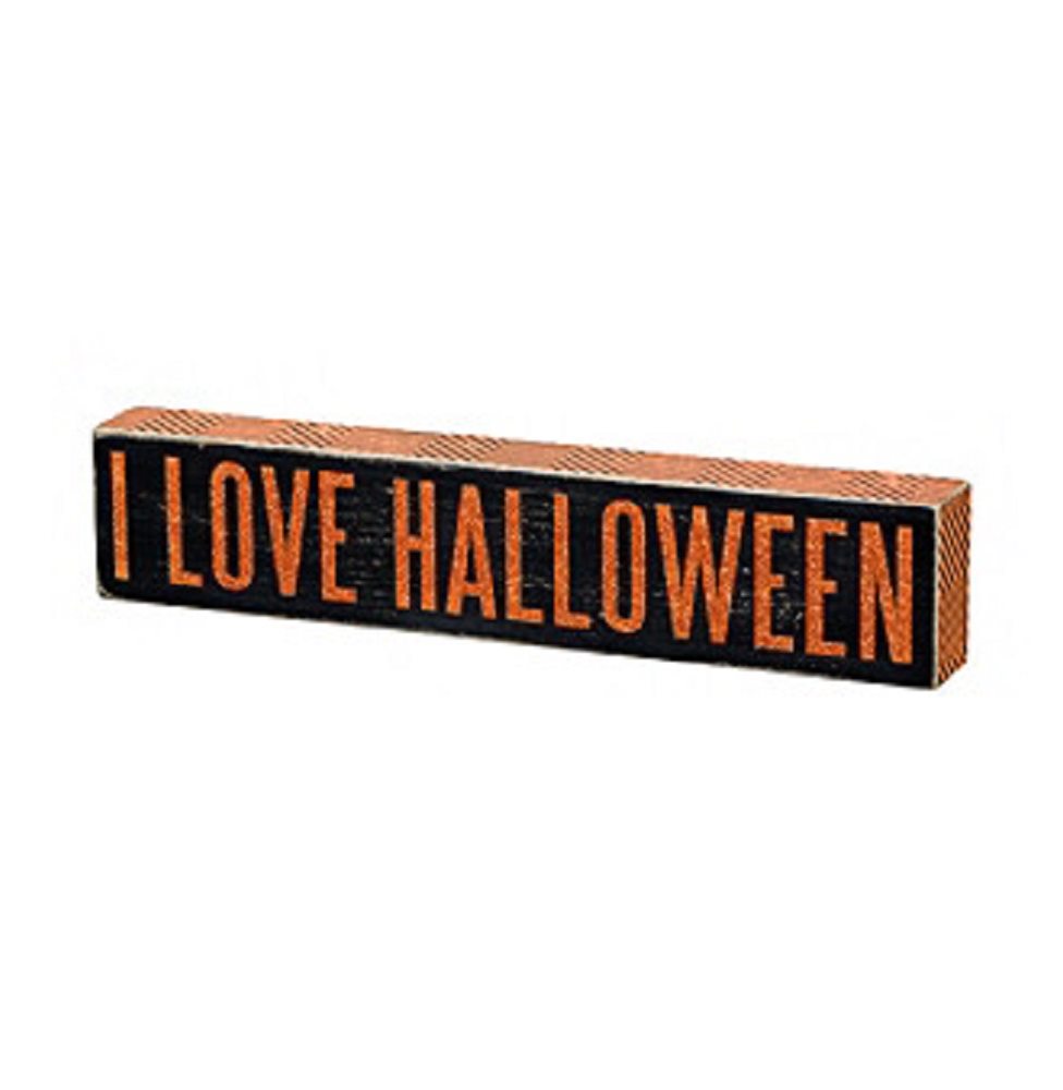 Picture of I Love Halloween Wooden Sign