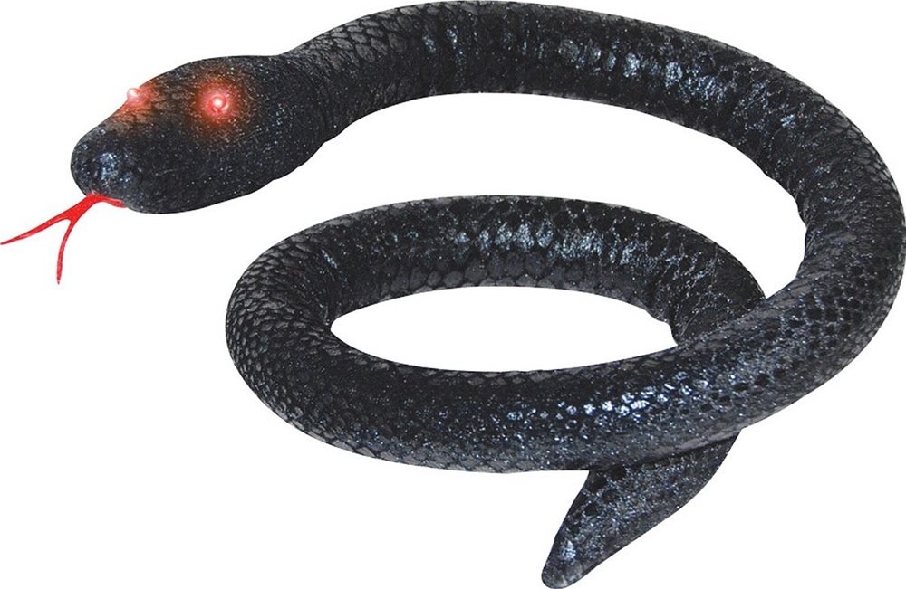 Picture of Black Snake with Light-Up Eyes Prop