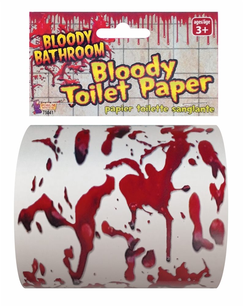Picture of Bloody Bathroom Toilet Paper