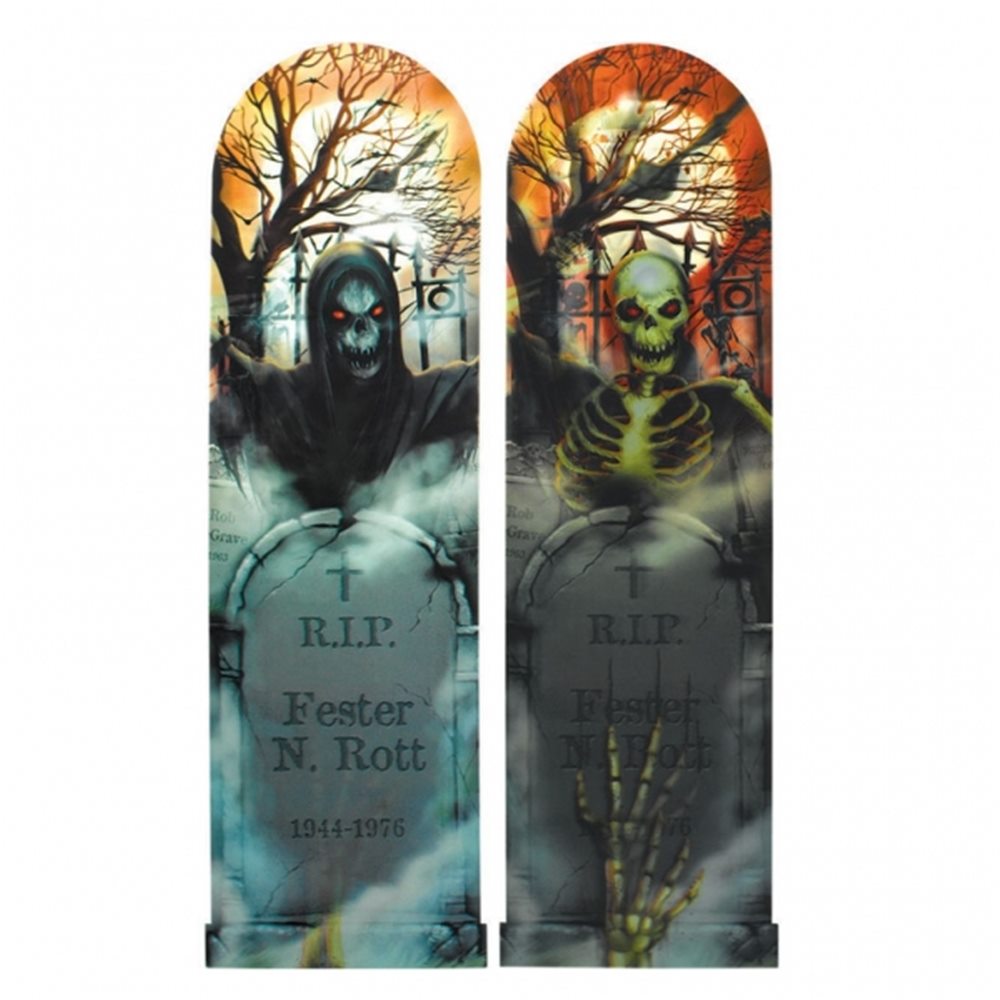 Picture of Spooky Graveyard Ghoul Lenticular Sign