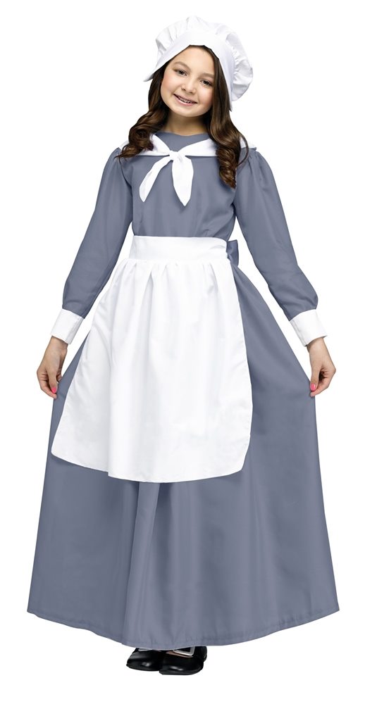 Picture of Grey Pilgrim Girl Child Costume