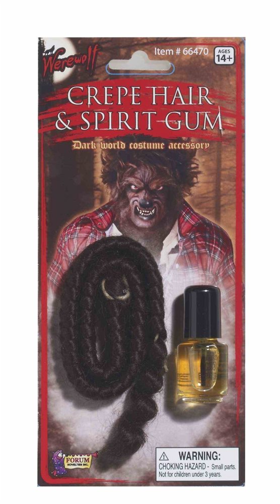 Picture of Werewolf Crepe Hair & Spirit Gum Set