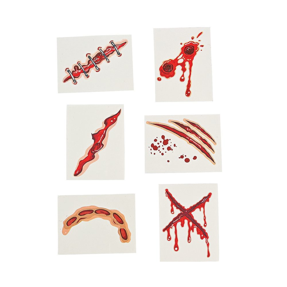 Picture of Halloween Gory Face Tattoos