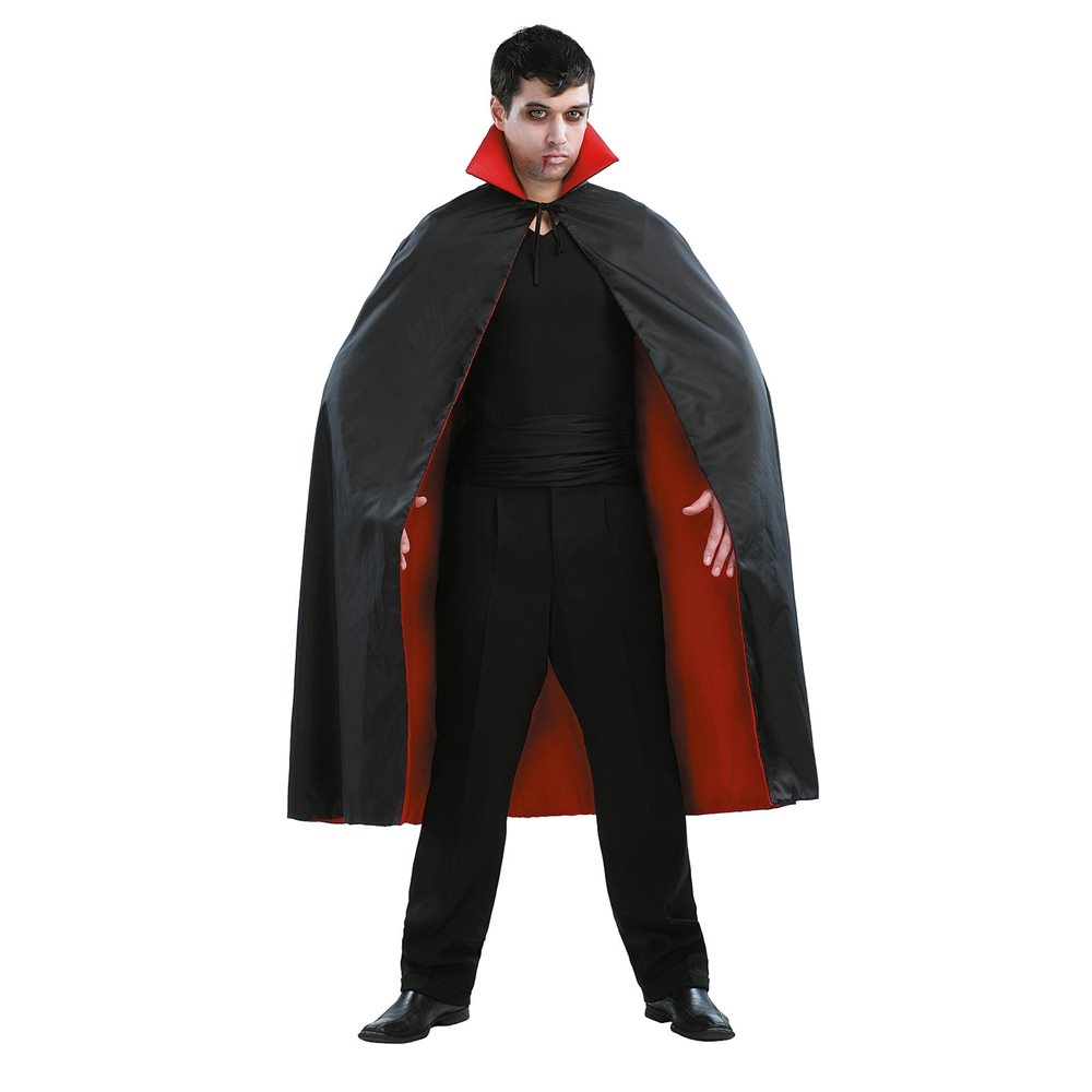 Picture of Black & Red Vampire Cape 54in