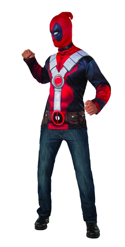 Picture of Deadpool Adult Mens Shirt & Mask Set