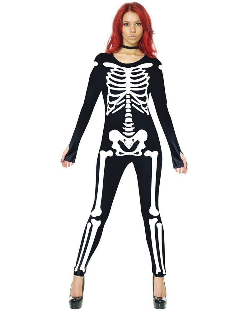 Picture of Skeleton Morphsuit Adult Womens Costume