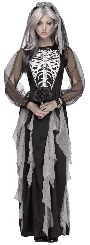 Picture of Skeleton Bride Adult Womens Costume