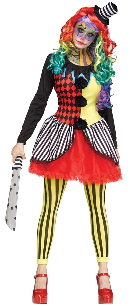 Picture of Freak Show Clown Adult Womens Costume