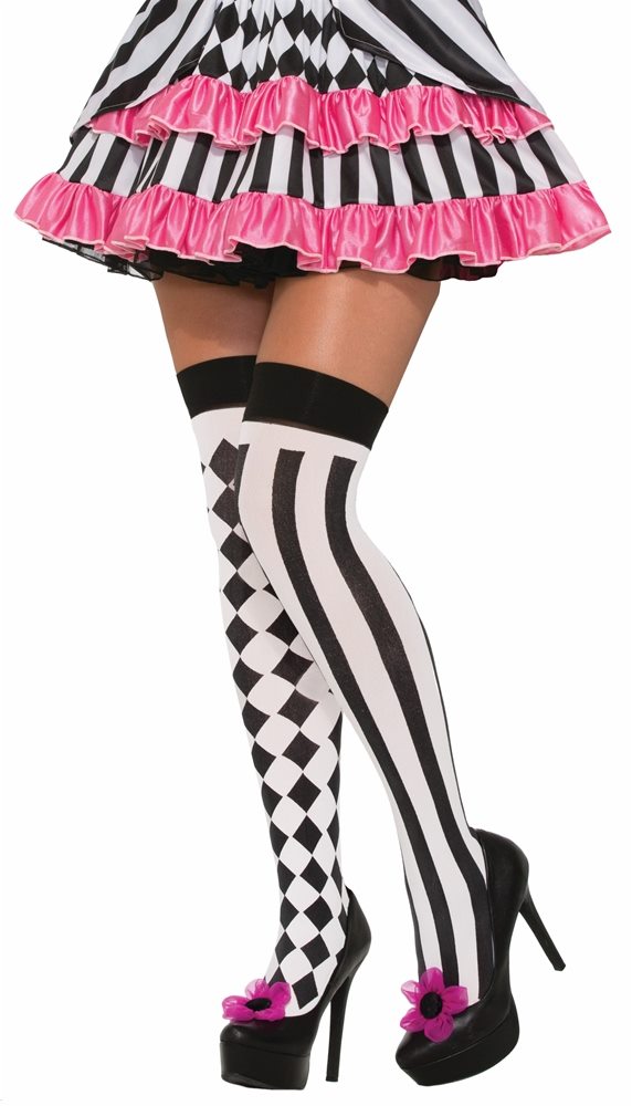 Picture of Harlequin Mismatched Thigh Highs