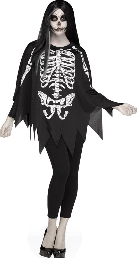 Picture of Skeleton Adult Poncho
