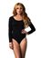 Picture of Black Long Sleeve Adult Bodysuit