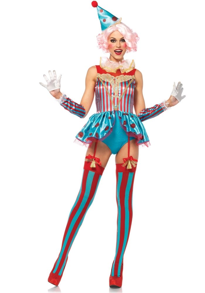 Picture of Delightful Circus Clown Adult Womens Costume