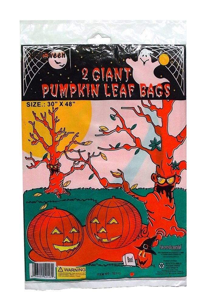Picture of Giant Pumpkin Leaf Bags 2ct