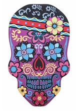Picture of Carnival Skull Floral Doormat