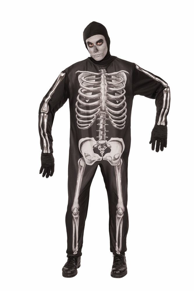 Picture of Skeleton Jumpsuit Adult Mens Costume