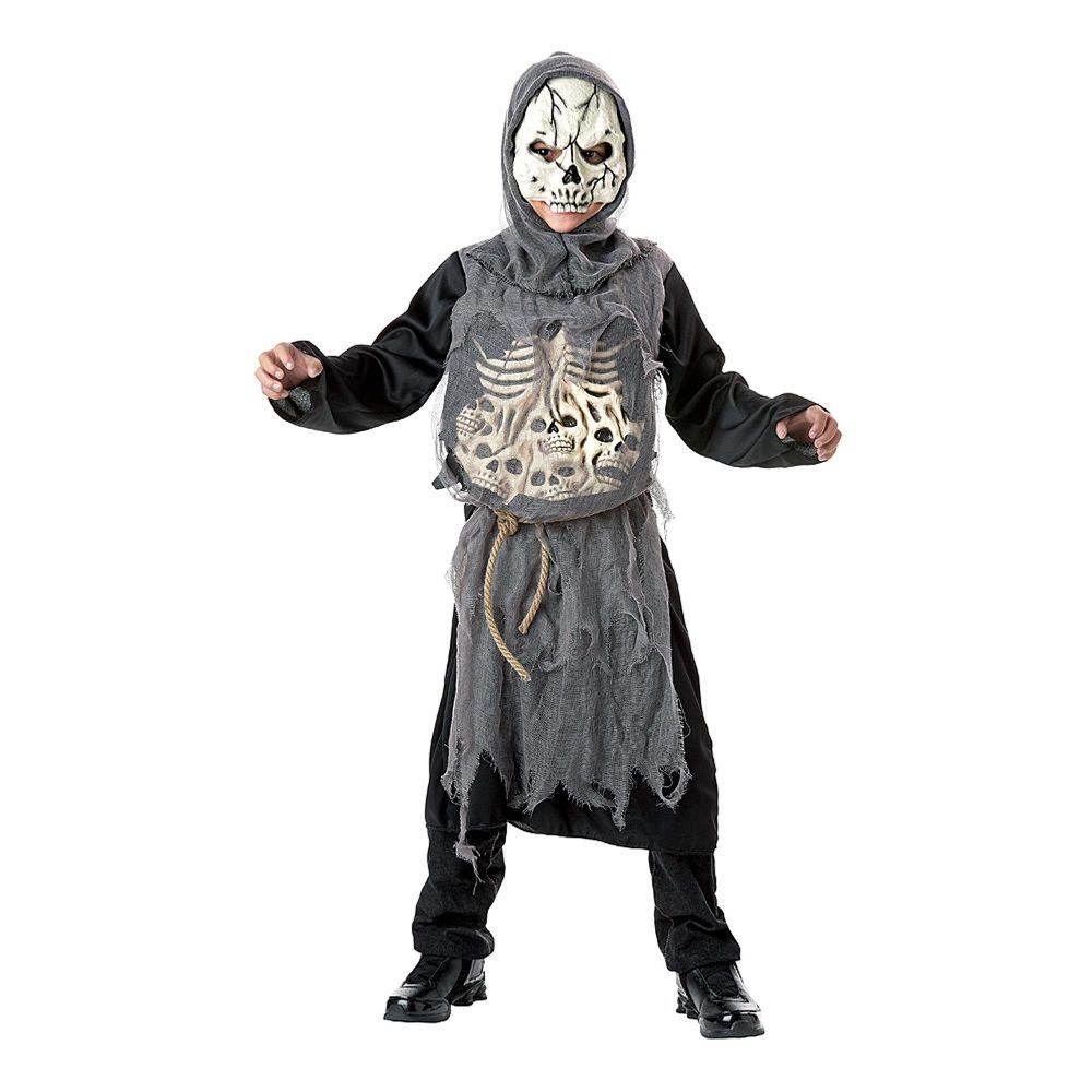 Halloweeen Club Costume Superstore. Skull Zombie Child Costume