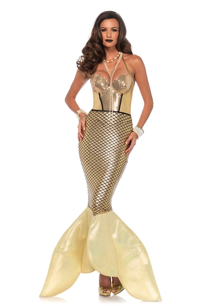 Picture of Golden Glimmer Mermaid Adult Womens Costume