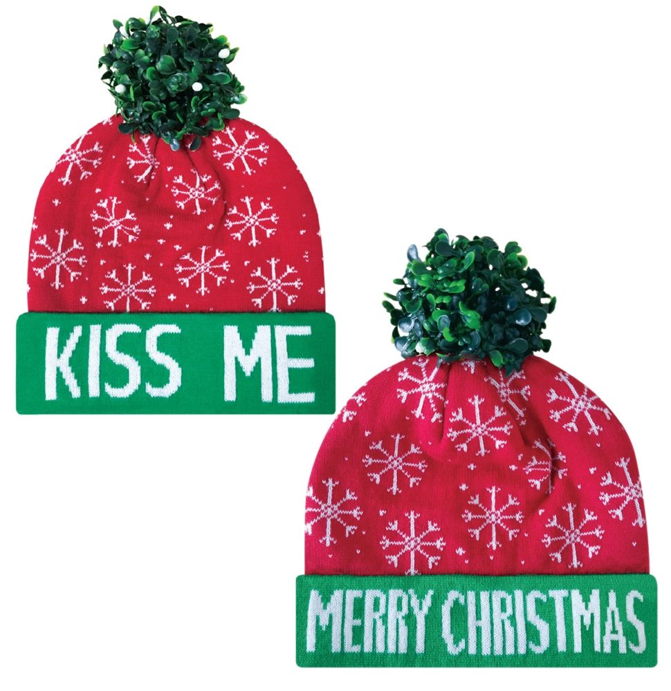Picture of Christmas Mistletoe Kiss Me Beanie