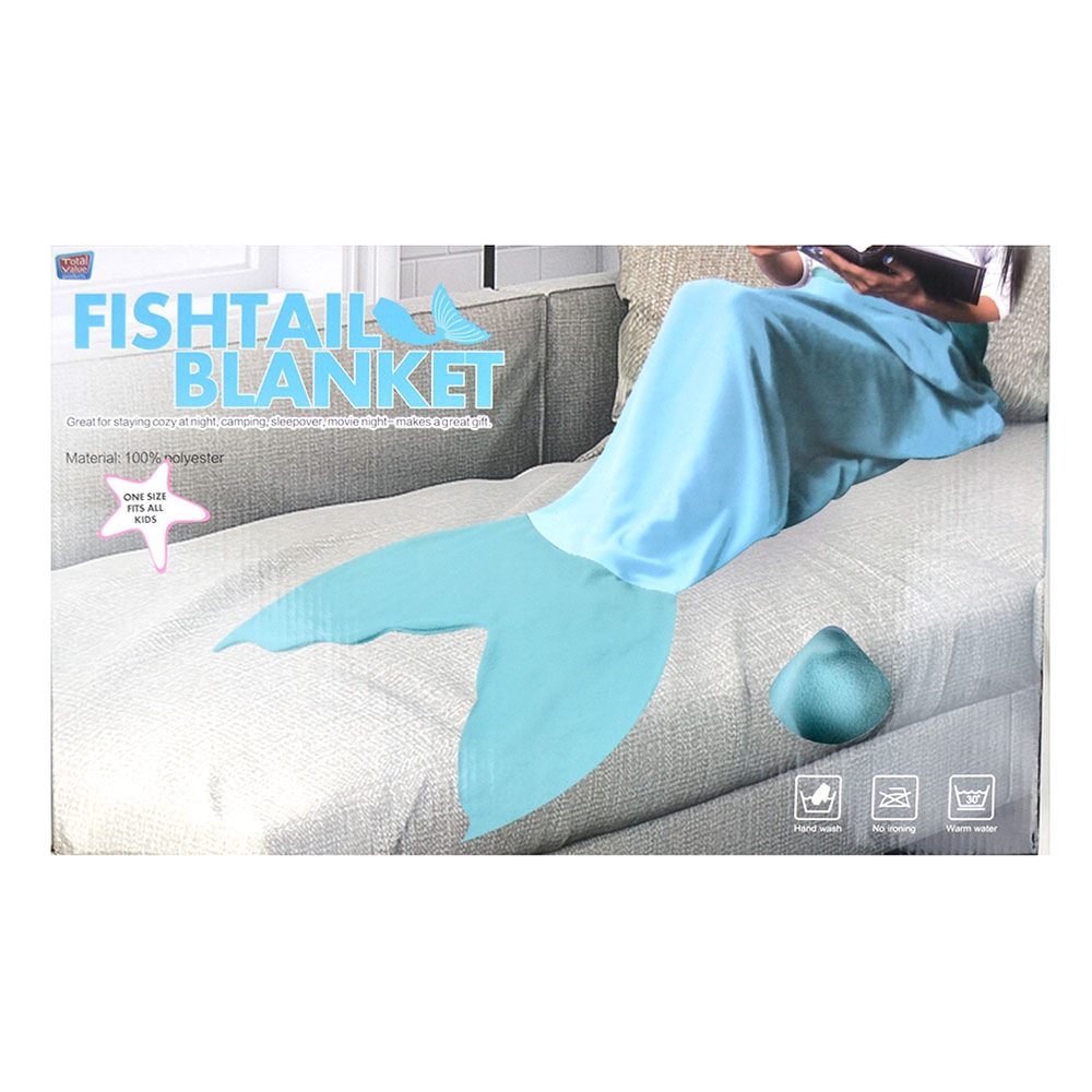 Picture of Aqua Mermaid Fin Child Blanket 