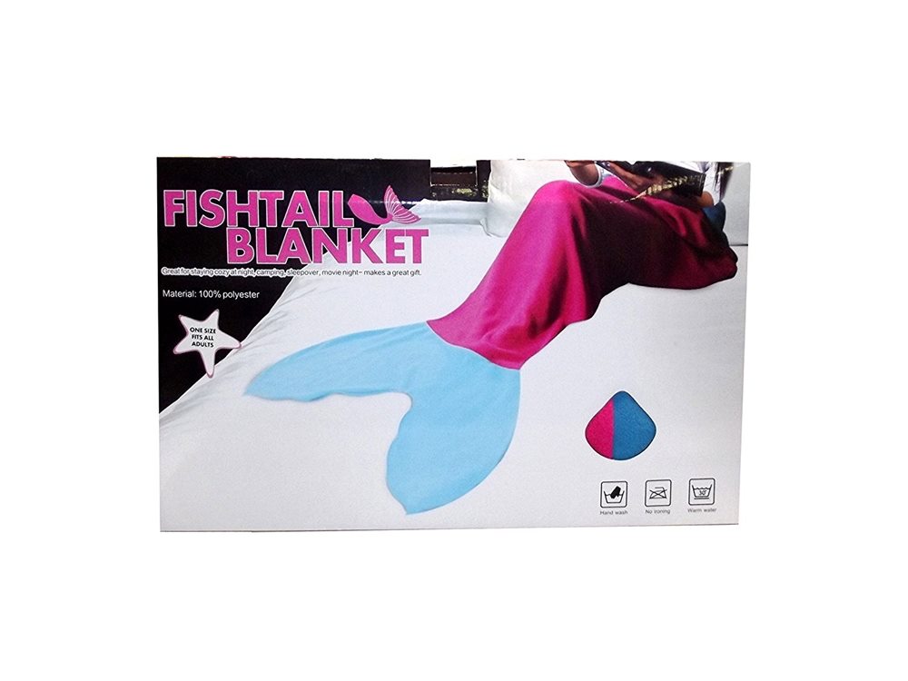 Picture of Pink & Blue Mermaid Fin Adult Blanket