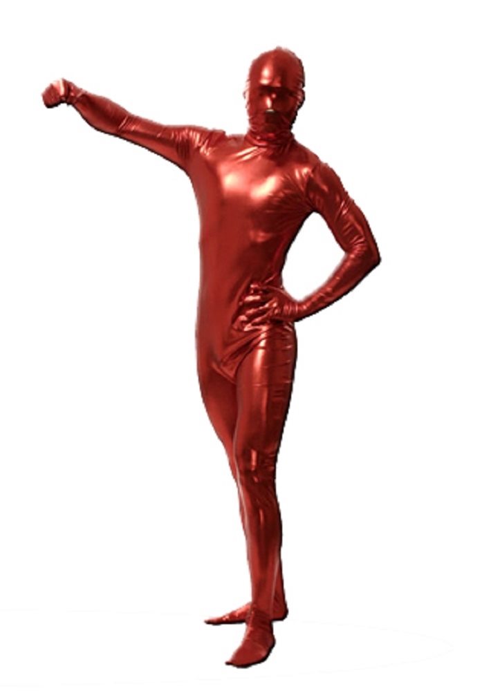 Picture of Red Shiny Adult Unisex Skin Suit