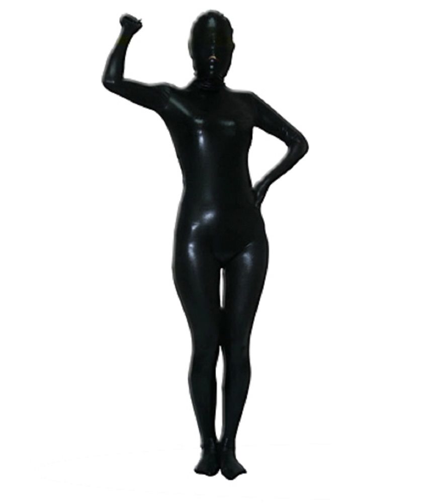 Picture of Black Shiny Adult Unisex Skin Suit