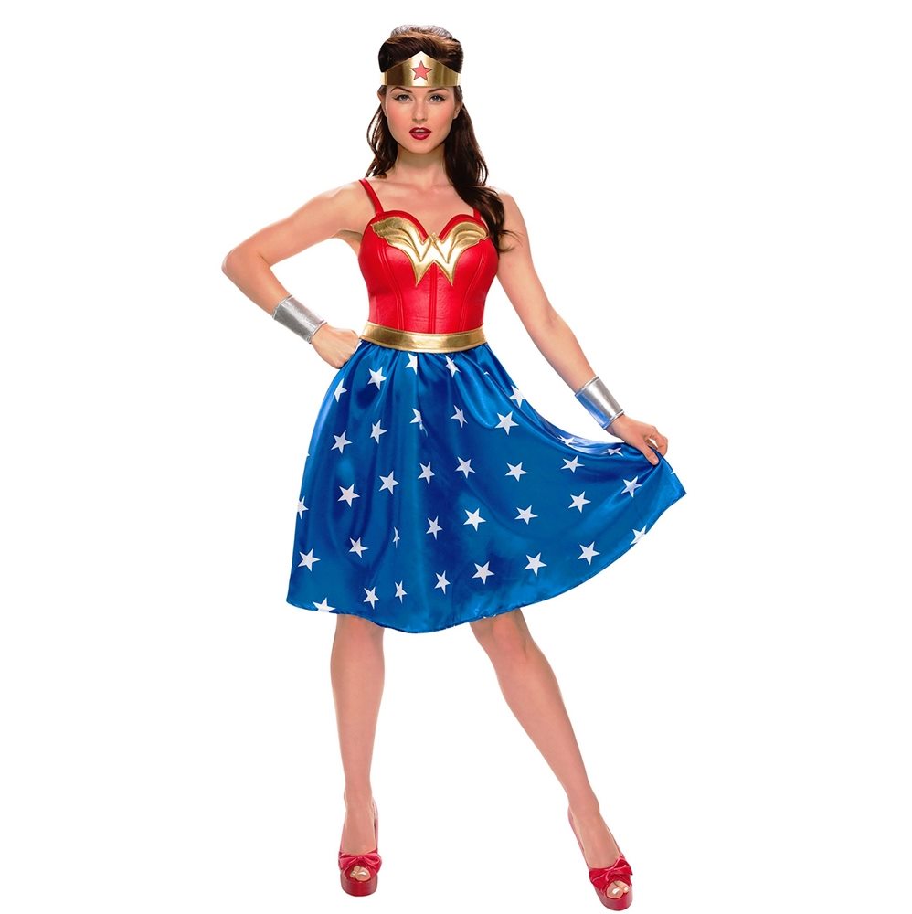 Picture of Wonder Woman Long Dress Adult Womens Costume