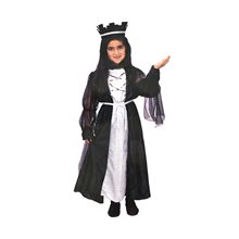 Picture of Black Medieval Queen Child Costume