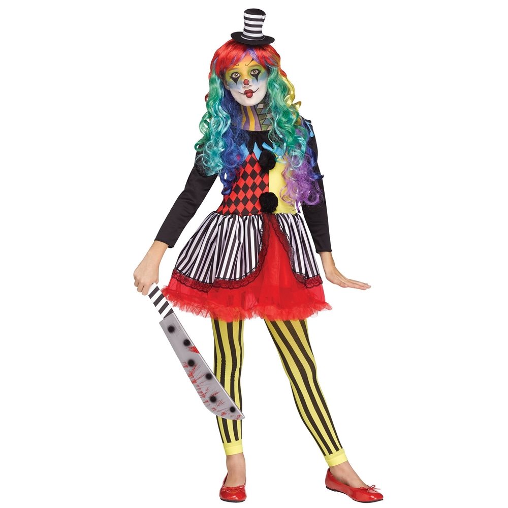 Picture of Freak Show Clown Dress Child Costume