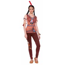 Picture of Instant Indian Princess Adult Womens T-Shirt