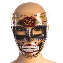 Picture of Day of the Dead Rose Transparent Mask
