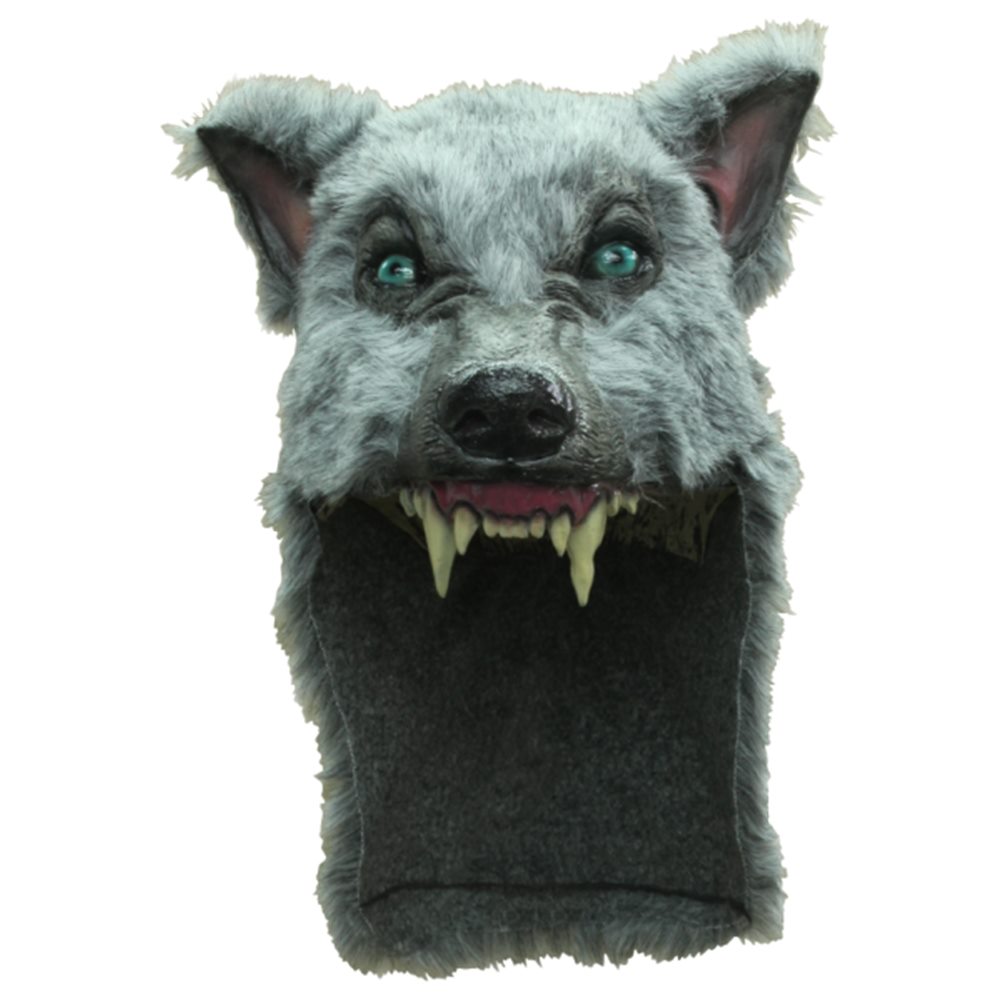 Halloweeen Club Costume Superstore. Grey Wolf Furry Helmet