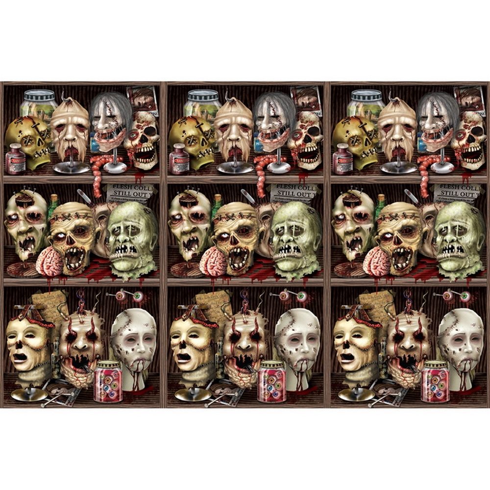 Picture of Scary Heads Backdrop