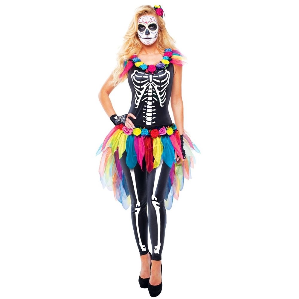 Picture of Day of the Dead Sugar Skeleton Adult Womens Costume