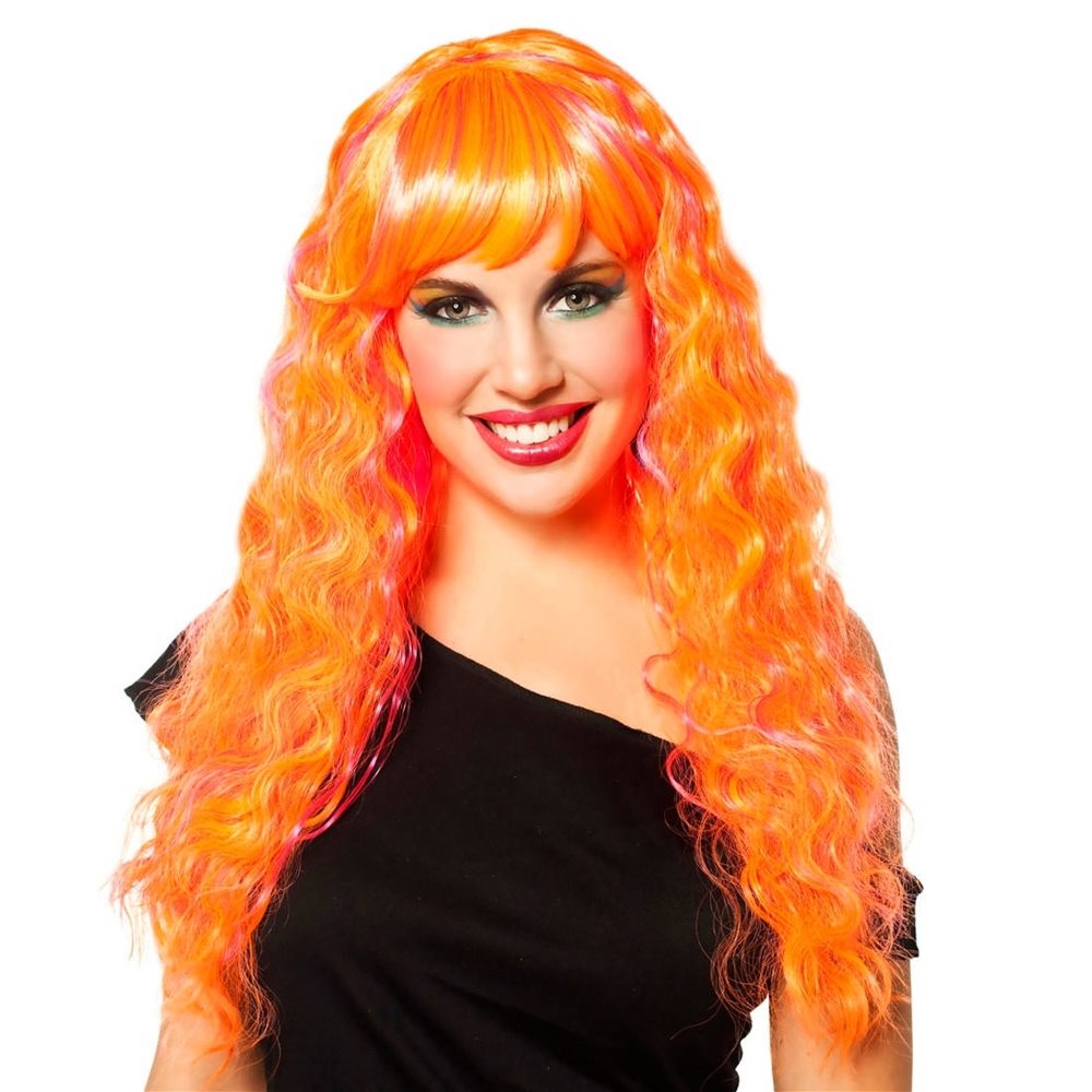 Picture of Orange and Pink Candy Glam Wig